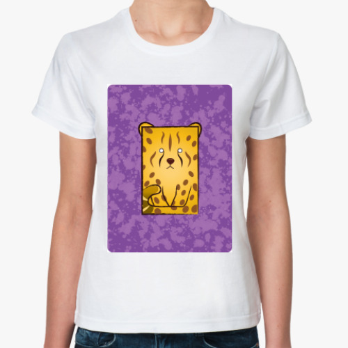 Классическая футболка с принтом Wild Animal Leo