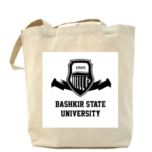 Сумка шоппер с принтом БашГУ БГУ