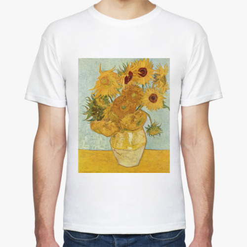 Футболка с принтом Подсолнухи