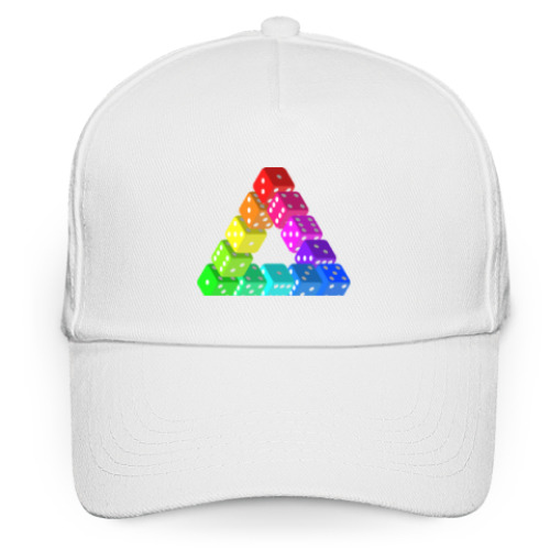 Кепка бейсболка с принтом Невозможный треугольник