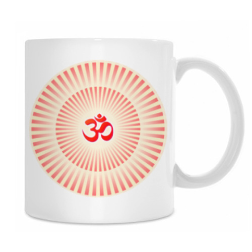 Кружка с принтом Светящийся Om (Aum)