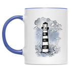 Двухцветная кружка Маяк