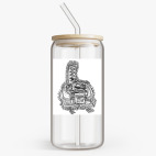 Банка с бамбуковой крышкой