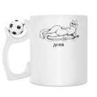 Кружка с футбольным мячиком