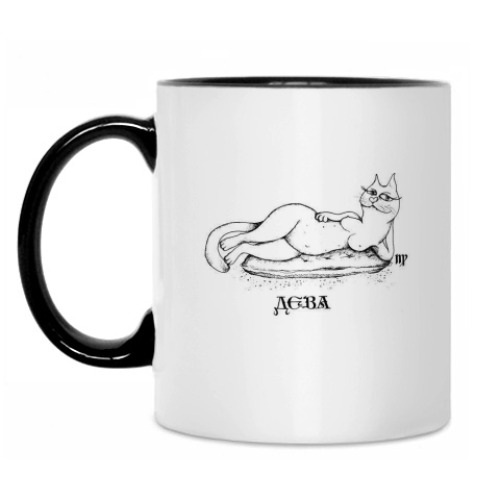 Кружка с принтом Дева