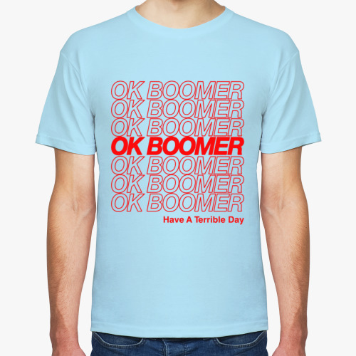 Футболка с принтом Ok Boomer