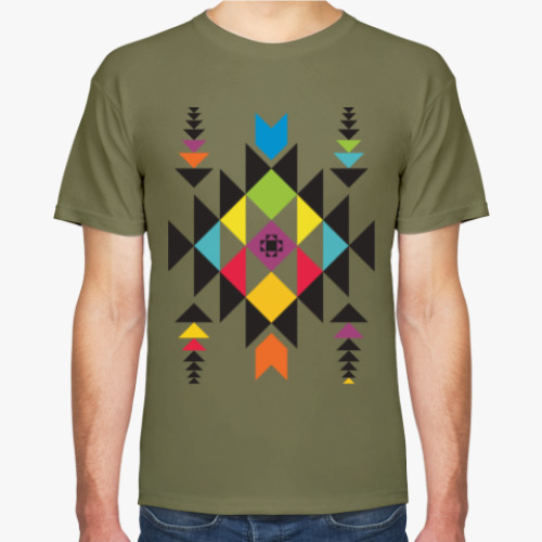 Футболка с принтом Indian ornament