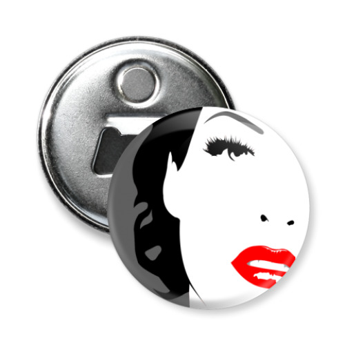 Магнит-открывашка с принтом GIRL