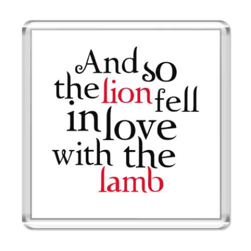 Магнит с принтом Twilight