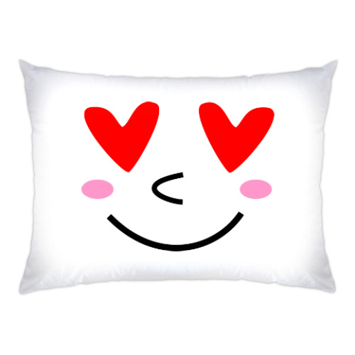 Подушка с принтом Я тебя люблю