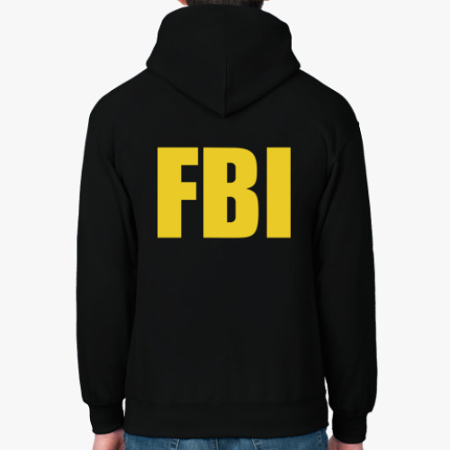 Толстовка худи с принтом FBI