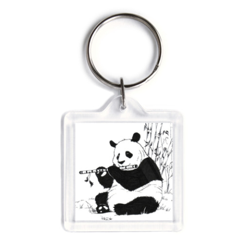 Брелок с принтом Панда!