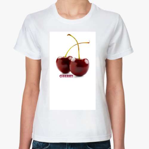 Классическая футболка с принтом Cherry