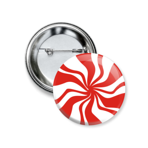 Значок 37мм с принтом  STRIPES