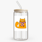 Банка с бамбуковой крышкой