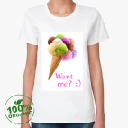 Женская футболка органик