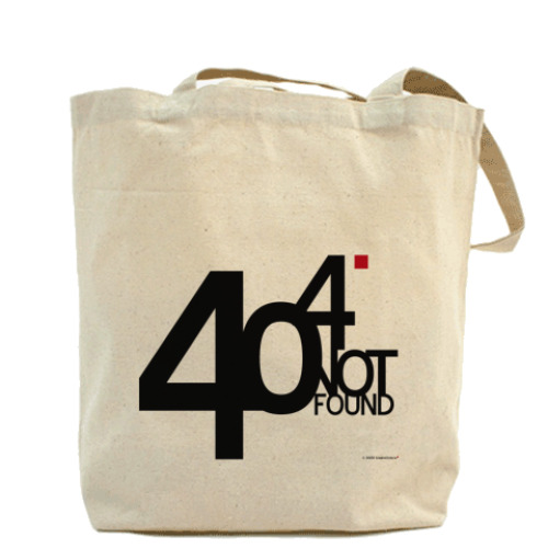 Сумка шоппер с принтом  404 not found