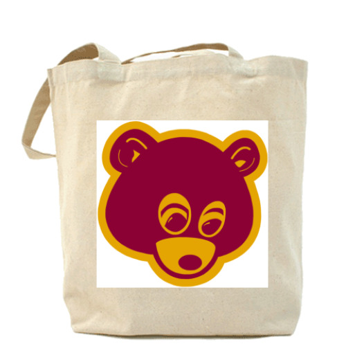 Сумка шоппер с принтом Kanye Холщовая сумка