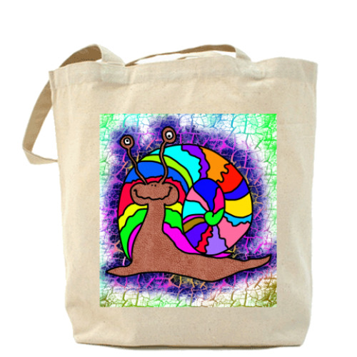 Сумка шоппер с принтом Улитка