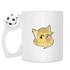 Кружка с футбольным мячиком