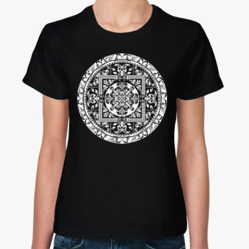 Женская футболка с принтом Красивый орнаментальный дизайн