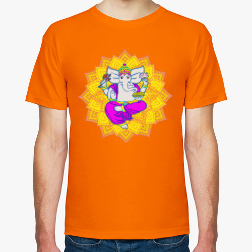 Футболка с принтом Ганеша - Бог богатства