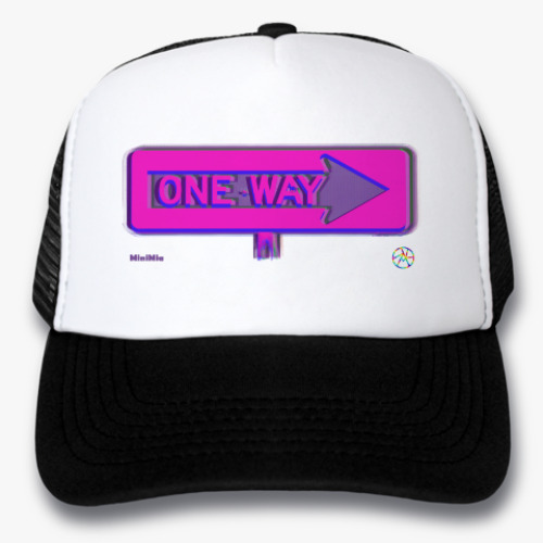 Кепка-тракер с принтом One way