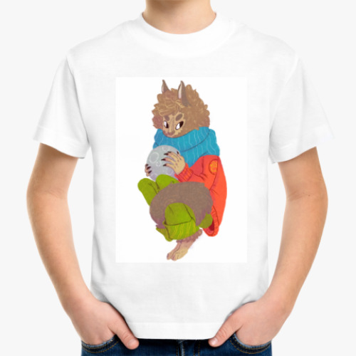 Детская футболка с принтом Оборотень