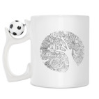 Кружка с футбольным мячиком