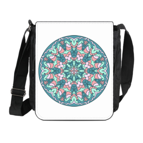 Сумка на плечо (мини-планшет) с принтом Мандала