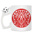 Кружка с футбольным мячиком