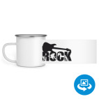 Кружка металлическая белая (круговая запечатка)