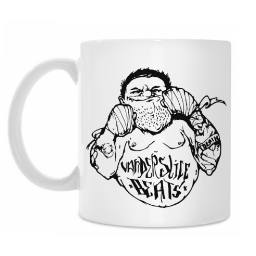 Кружка с принтом Уличный боец