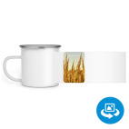 Кружка металлическая белая (круговая запечатка)