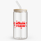 Банка с бамбуковой крышкой