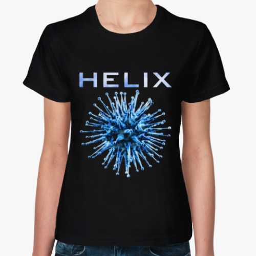Женская футболка с принтом Helix