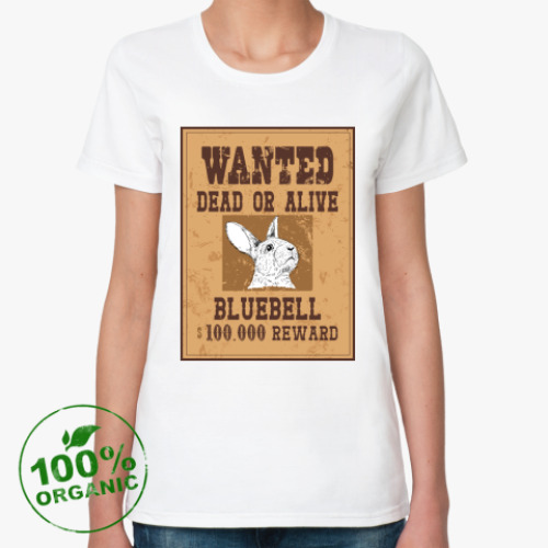 Женская футболка из органик-хлопка с принтом Бубенчик