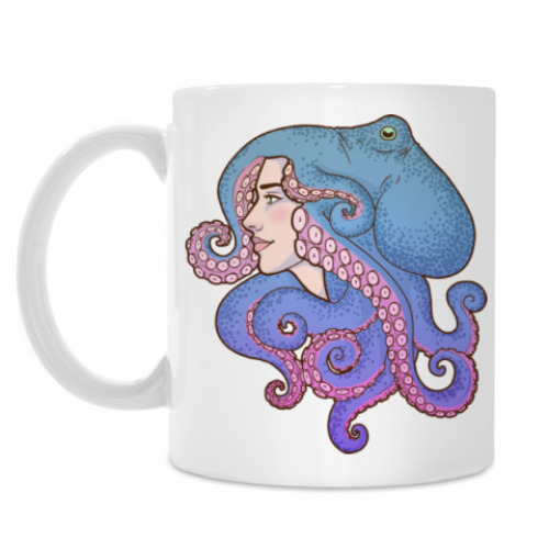 Кружка с принтом octopus