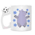 Кружка с футбольным мячиком