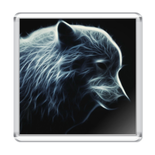 Магнит с принтом ВОЛК