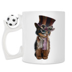 Кружка с футбольным мячиком