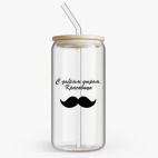 Банка с бамбуковой крышкой