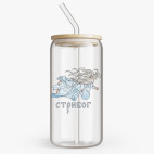 Банка с бамбуковой крышкой