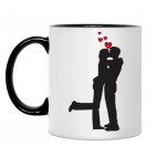 Двухцветная кружка Love...