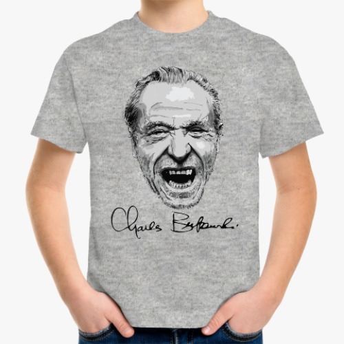 Детская футболка с принтом Чарльз Буковски