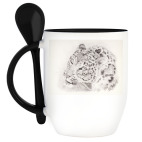 Кружка с ложкой