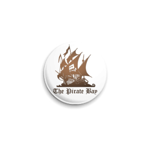 Значок 25мм с принтом  The Pirate Bay