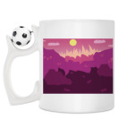 Кружка с футбольным мячиком