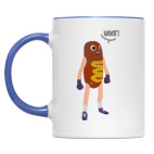 Двухцветная кружка Hot Dog Man