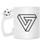 Кружка с футбольным мячиком